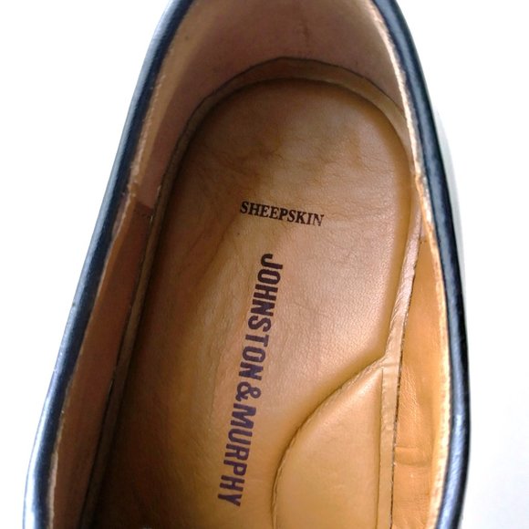 Johnston & Murphy Men\'s Bradford Moc Toe in Beautiful Black Brush-Off Leather main image 6